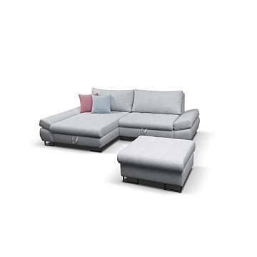 Cortex GREY Sectional Sleeper Sofa