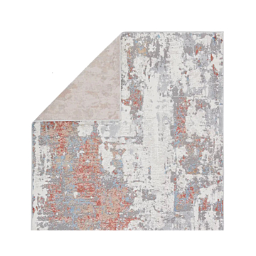 Vibe by Jaipur Living Tocarra Abstract Gray Red Runner Rug