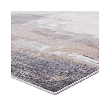 Vibe by Jaipur Living Forsythe Abstract Gray Ivory Runner Rug