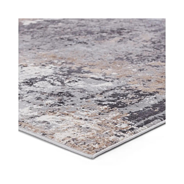 Vibe by Jaipur Living Perrin Abstract Gray Tan Runner Rug