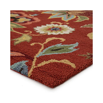 Jaipur Living Zamora Handmade Floral Red Multicolor Area Rug