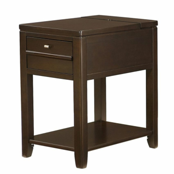 Hammary Downtown Chairside Table-Espresso