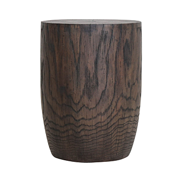 Hammary Hidden Treasures Oak Grain Drum End Table