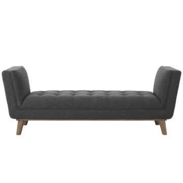 Modway Haven Tufted Button Upholstered Fabric Accent Bench