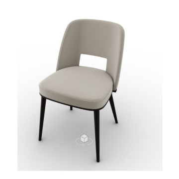 Calligaris Foyer Upholstered Chair With Wooden Base