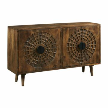 Hammary Hidden Treasures Radial Four Door Cabinet