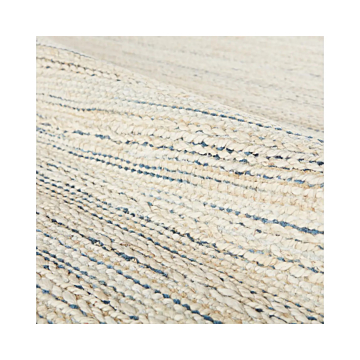 Jaipur Living Canterbury Natural Striped White Blue Area Rug