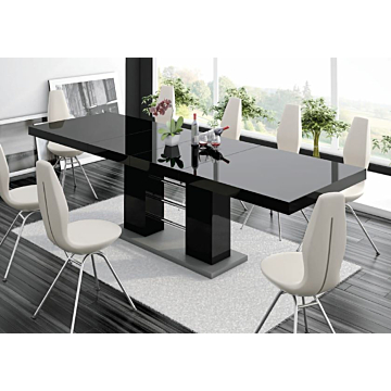 Cortex Linosa Dining Table, Black