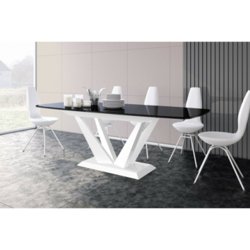 Cortex Perfetto 63" Dining Table with Black Tabletop