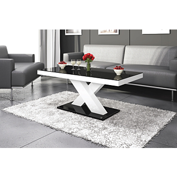 Cortex Xenon Mini Coffee Table with Black Top and Base