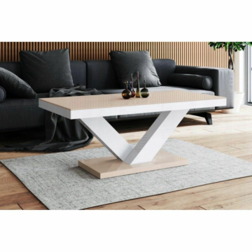 Cortex Victoria Coffee Table with Cappuccino Top and Base