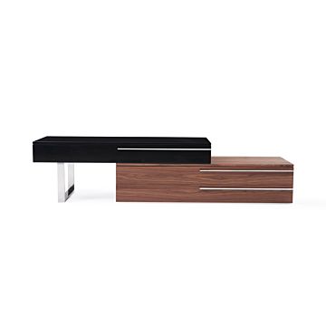 J & M Hudson TV Stand | Black, High Gloss