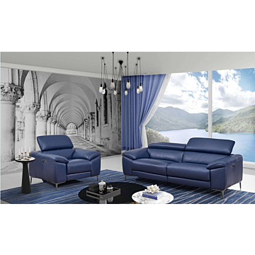 Lucca Leather Living Room Set, Loveseat and Armchair | Creative Furniture