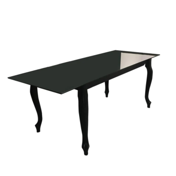 Cortex Retro Glass Top Dining Table