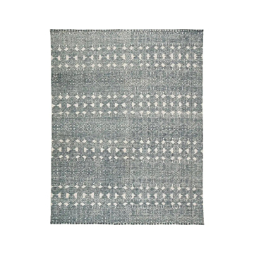 Jaipur Living Abelle Hand-Knotted Medallion Teal Light Gray Area Rug 