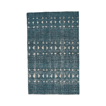 Jaipur Living Abelle Hand-Knotted Medallion Teal White Area Rug 