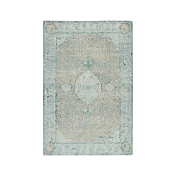 Jaipur Living Alessia Hand-Knotted Bordered Aqua Beige Area Rug