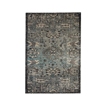 Jaipur Living Ansilar Indoor/ Outdoor Medallion Blue/ Gray Area Rug