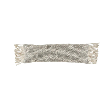 Jaipur Living Artos Textured Gray/ Cream Poly Fill Lumbar Pillow 13X48 inch