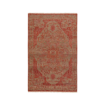 Jaipur Living Azar Hand-Knotted Medallion Rust Taupe Area Rug