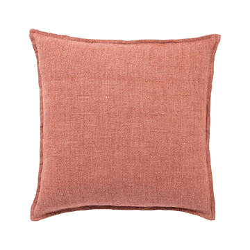 Jaipur Living Blanche Solid Red Down and Poly Fill Throw Pillow 22 inch