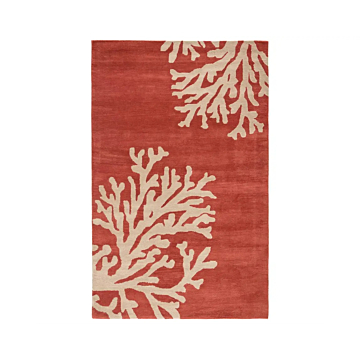 Jaipur Living Bough Handmade Abstract Coral/ Tan Area Rug