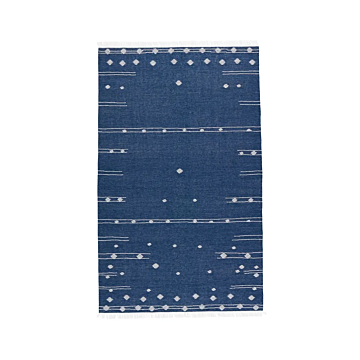 Jaipur Living Calli Indoor/ Outdoor Geometric Blue White Area Rug 