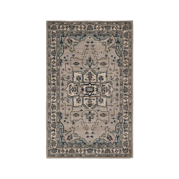 Jaipur Living Durango Handmade Medallion Light Gray/ Indigo Area Rug