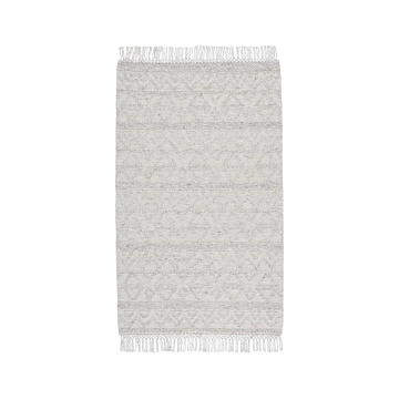 Jaipur Living Frise Indoor/ Outdoor Geometric Ivory/ Light Gray Area Rug