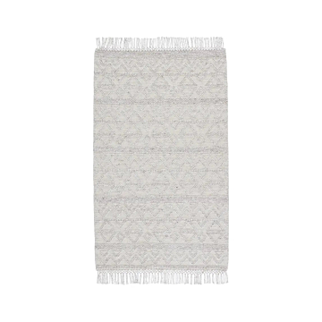 Jaipur Living Frise Indoor/ Outdoor Geometric Ivory/ Light Gray Area Rug