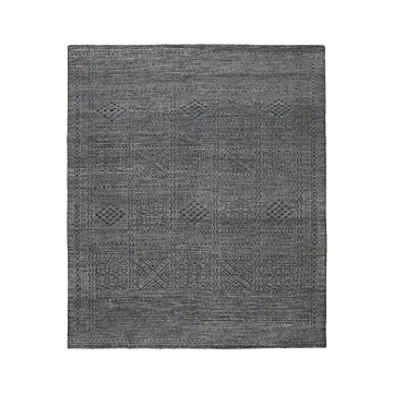 Jaipur Living Jadene Hand-Knotted Geometric Charcoal Green Area Rug 