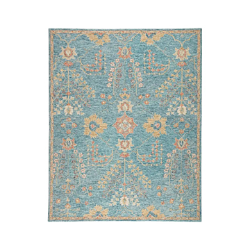 Jaipur Living Juniper Handmade Oriental Teal/ Orange Area Rug