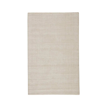 Jaipur Living Kelle Handmade Solid White Beige Area Rug