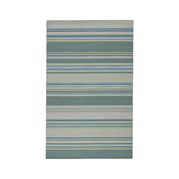 Jaipur Living Kiawah Handmade Striped Blue/ Turquoise Area Rug