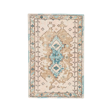 Jaipur Living Pathos Hand-Knotted Medallion Pink Blue Area Rug