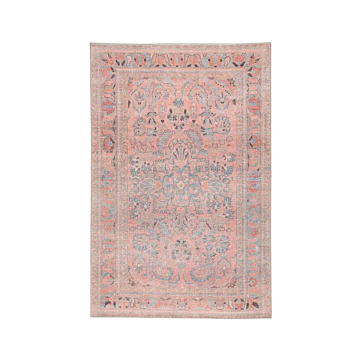 Jaipur Living Pippa Medallion Pink Light Blue Runner Rug