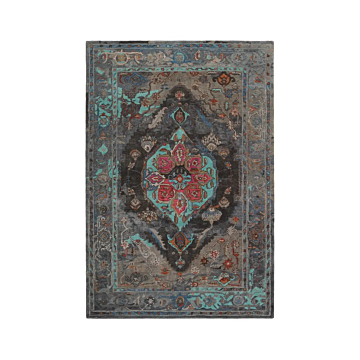 Jaipur Living Raisa Handmade Medallion Gray/ Aqua Area Rug