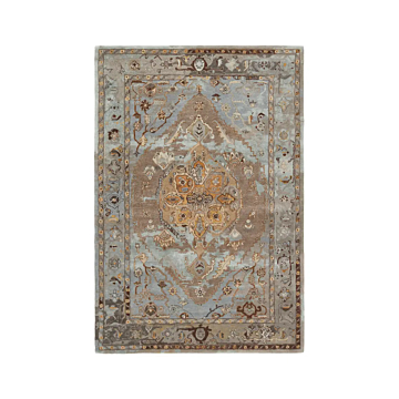 Jaipur Living Raisa Handmade Medallion Gray/ Gold Area Rug