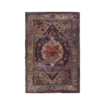 Jaipur Living Raisa Handmade Medallion Purple/ Gray Area Rug