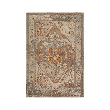 Jaipur Living Raisa Handmade Medallion Taupe/ Gold Area Rug