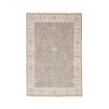 Jaipur Living Reagan Hand-Knotted Bordered Gray Beige Area Rug