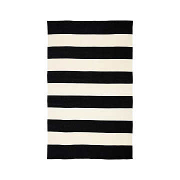 Jaipur Living Remora Indoor/ Outdoor Striped Black Ivory Area Rug