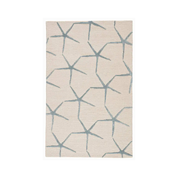 Jaipur Living Starfishing Handmade Animal White/ Blue Area Rug