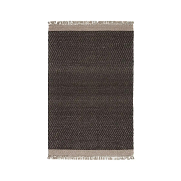 Jaipur Living Sunday Handmade Bordered Dark Gray/ Beige Area Rug