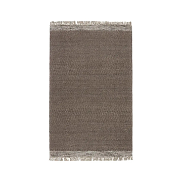 Jaipur Living Sunday Handmade Bordered Light Brown/ Gray Area Rug