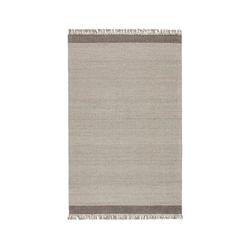 Jaipur Living Sunday Handmade Bordered Light Gray/ Ivory Area Rug