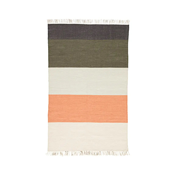 Jaipur Living Swane Indoor/ Outdoor Striped Coral/ Green Area Rug
