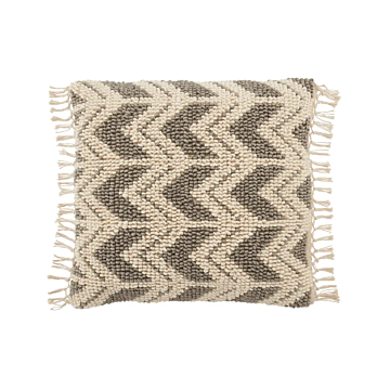 Jaipur Living Takeo Chevron Gray/ Ivory Pillow 22 inch