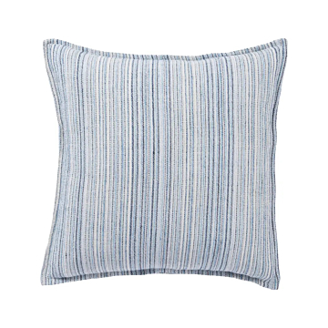 Jaipur Living Taye Striped Blue/ White Down and Poly Fill Throw Pillow 22 inch