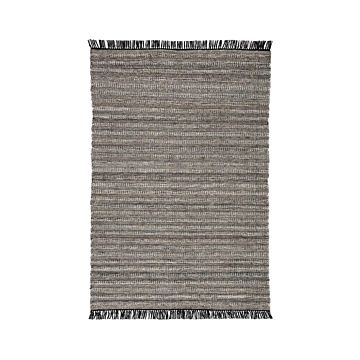 Jaipur Living Torre Indoor/ Outdoor Solid Black/ Rust Area Rug